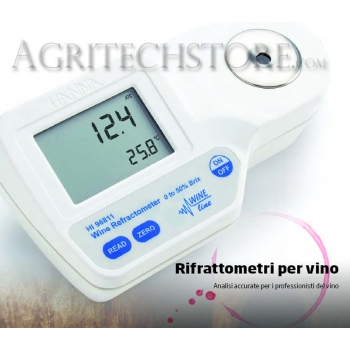 Refractómetro digital HI 96811 Agritech Store