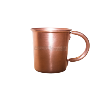 Vaso de cobre de diámetro 80 mm con asa. Agritech Store