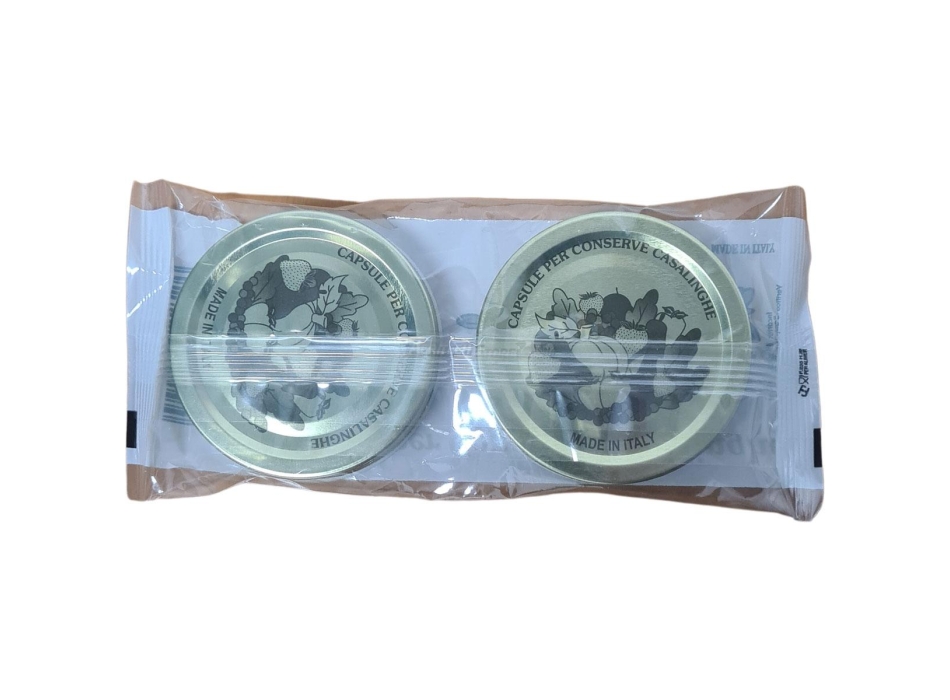 Set de 2 Tapas "Fiocco" para tarros de vidrio  86 mm Agritech Store