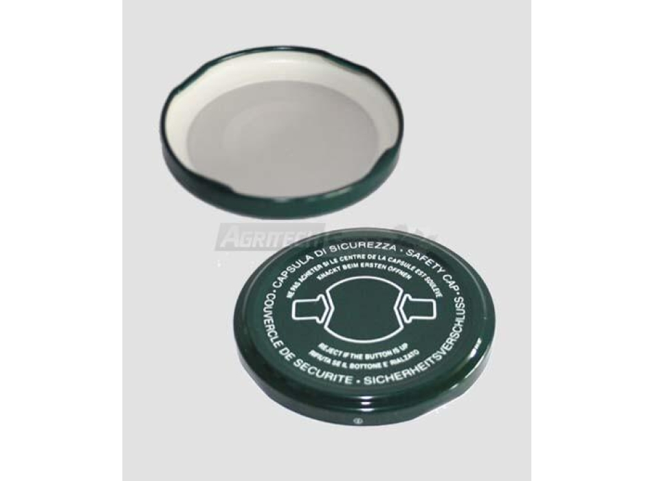Tapa con cierre de seguridad de 53 mm con clip de seguridad Agritech Store