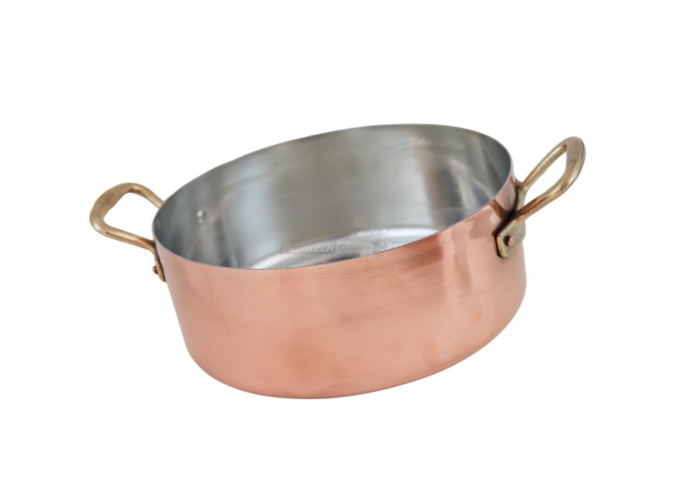 Cacerola de cobre estañado de varios diámetros Agritech Store