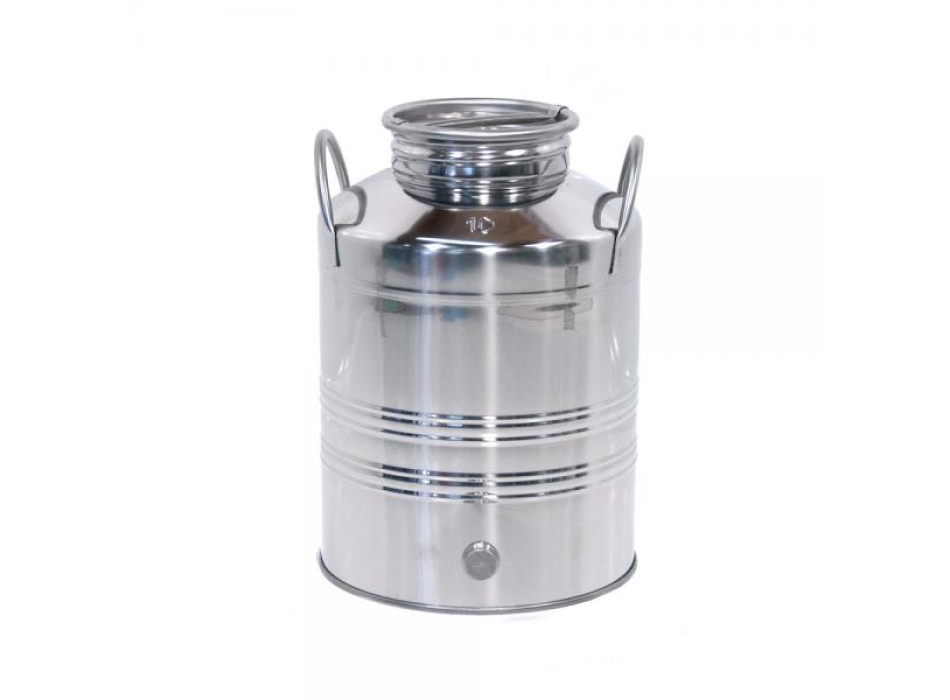 Recipiente de acero inoxidable para aceite de Milán Agritech Store