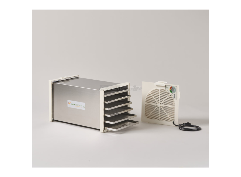 Deshidratador doméstico Biosec De Luxe B6 de acero inoxidable (6 cestas) Agritech Store