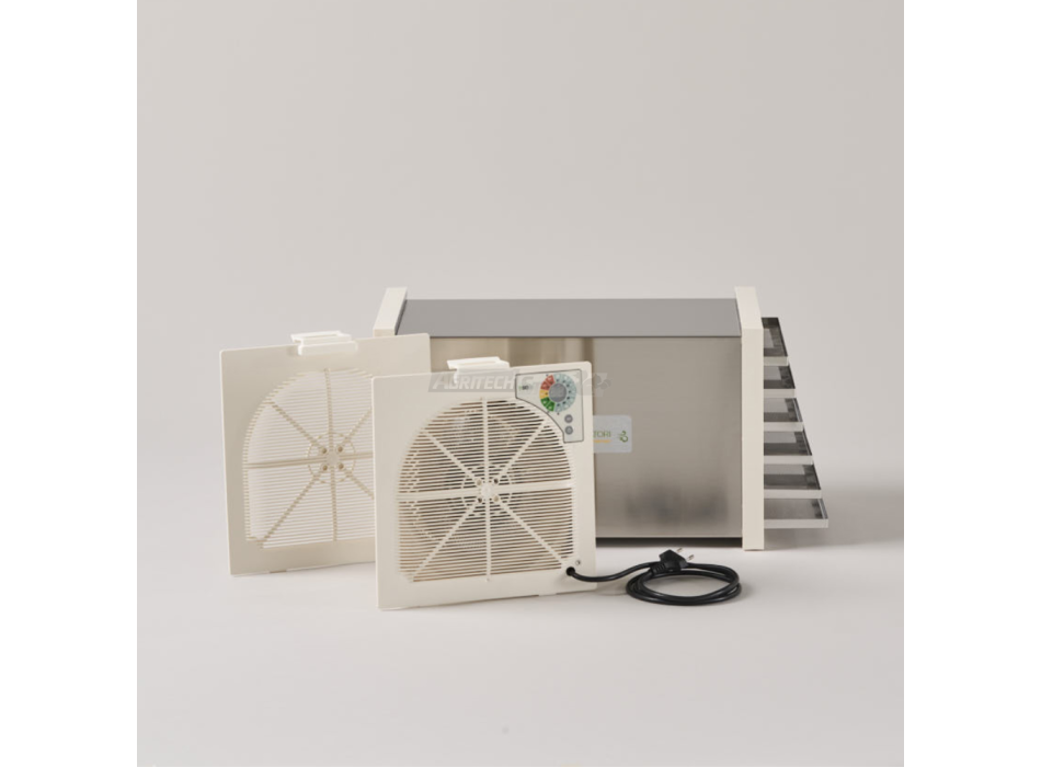 Deshidratador doméstico Biosec De Luxe B6 de acero inoxidable (6 cestas) Agritech Store