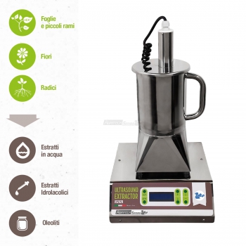 Extractor ultrasónico de 2 litros con pantalla Agritech Store