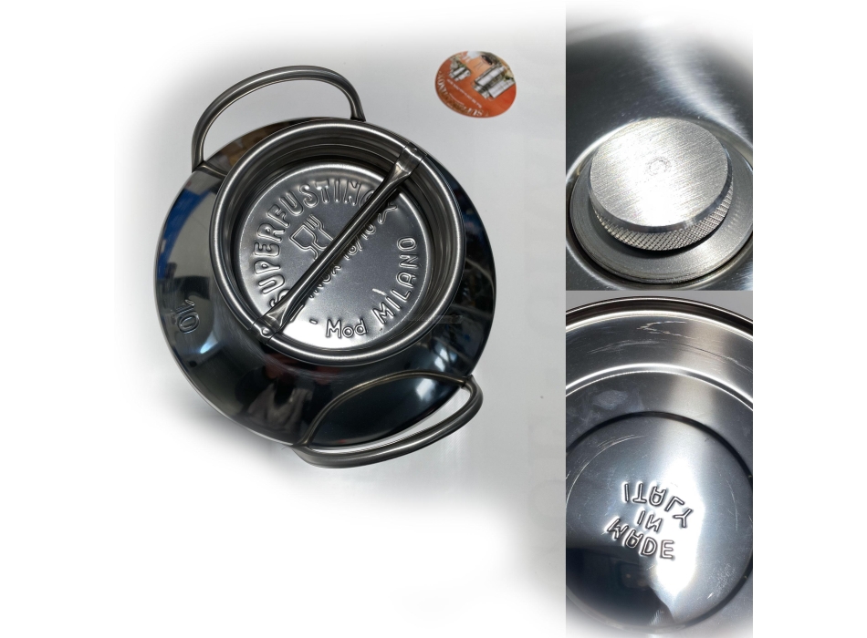 Recipiente de acero inoxidable para aceite de Milán Agritech Store