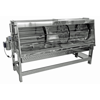 Asador profesional de acero inoxidable de 120 cm con 8 Espadas Agritech Store