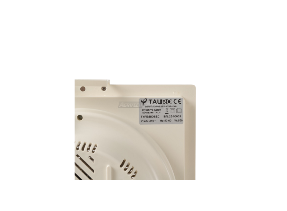 Grupo de motor Biosec con sistema Dryset Pro: reemplazo para secadoras Agritech Store