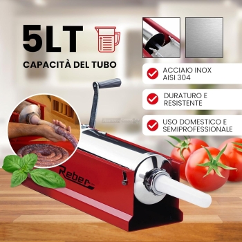 Embutidora Reber 8950 N - 5kg. Agritech Store