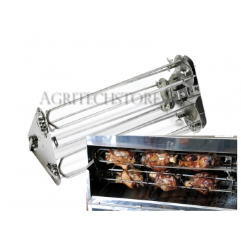 Kit Portastinchi y Galletti para Asador Italia Agritech Store