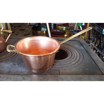 Olla de cobre con fondo plano 22|24|26 cm  Agritech Store