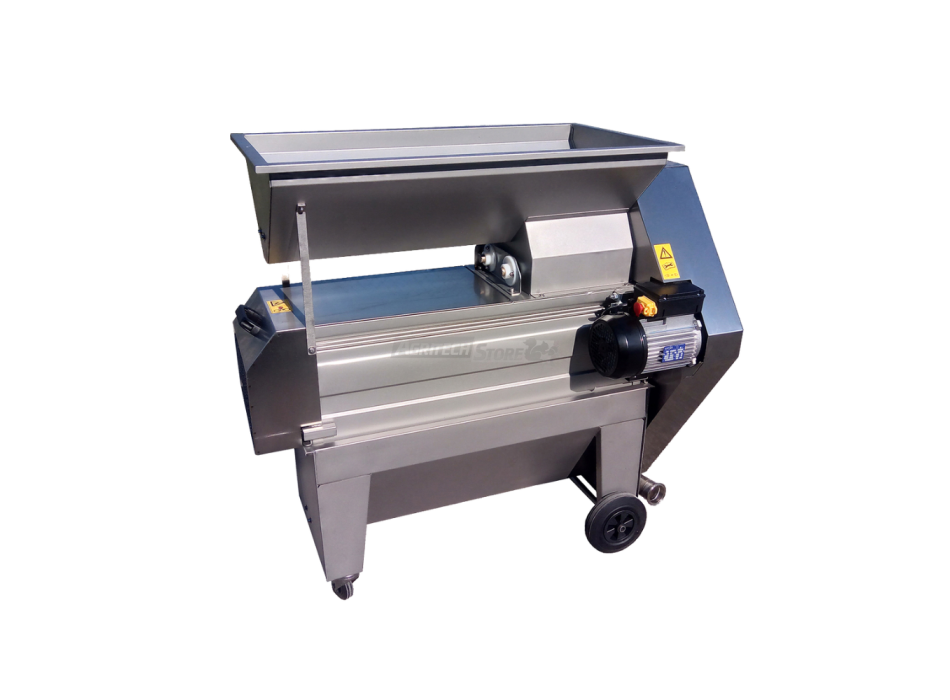 Trituradora/despalilladora de uva Rossignola de acero inoxidable con motor – Monofásica y trifásica Agritech Store