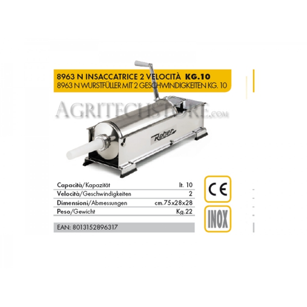 Workowania Reber 8963 N * 10 kg. Agritech Store