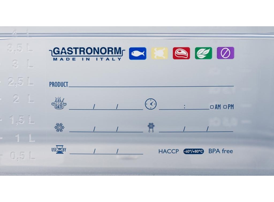 Pojemnik  gastronomiczny z polipropylenu   1/1 H 200 IML HACCP Kod. BPP11200 Agritech Store