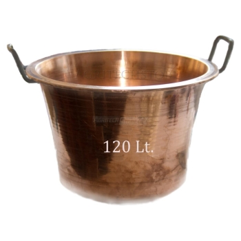 Paiolo - 120-litrowa miedziana kaldera Agritech Store