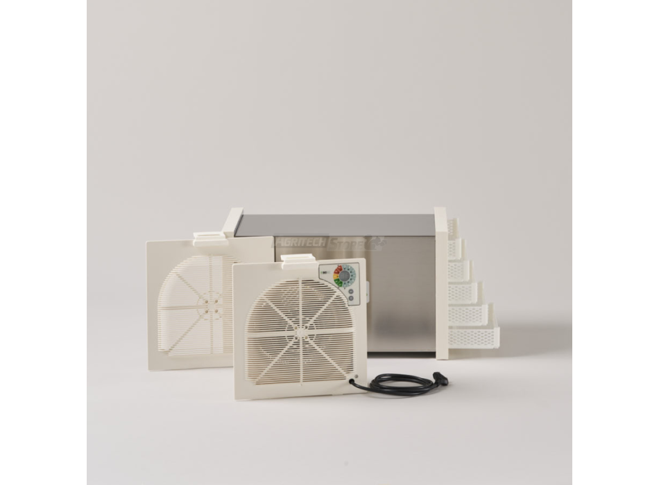 Dehidrator de casă Biosec Silver B5-S din oțel inoxidabil – 5 coșuri Agritech Store
