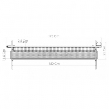 Gratar Giraspiedini & Arrosticini Tecnoroast 60 bucati Single Agritech Store