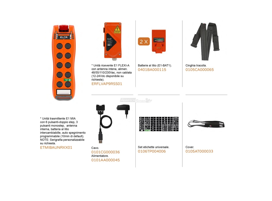 Radiocomandă pentru ridicarea bazei E1 Mia Agritech Store