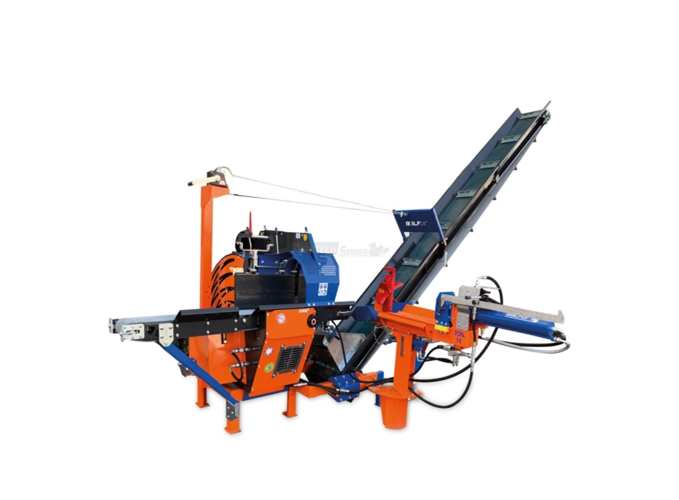 Ferăstrău circular Ninja 800 Expert + despicător de lemne + ferăstrău cu bandă cu acționare prin arbore cardanic Agritech Store