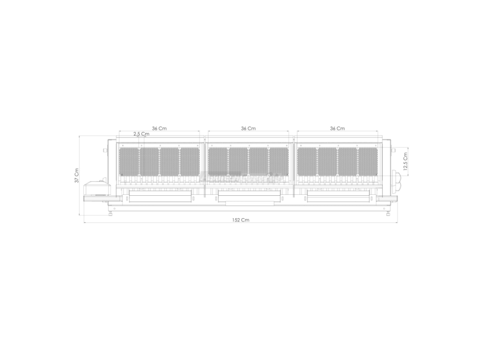 Tecnoroast TGP-45 Single Gas Pro – Grătar pe gaz automat profesional pentru 45 de Arrosticini Agritech Store