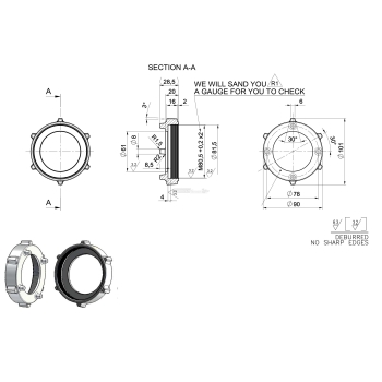 КОЛЬЦО для мясорубки Reber TC 12 Agritech Store